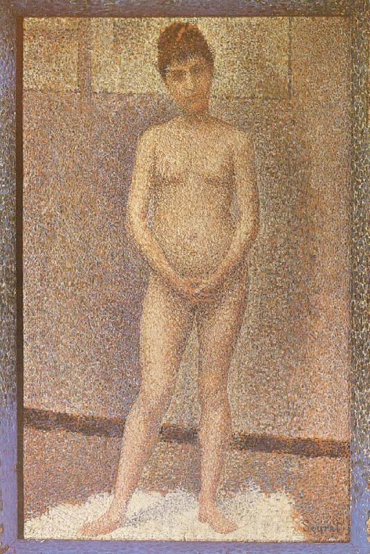 Georges Seurat A standing position of the Obverse Norge oil painting art